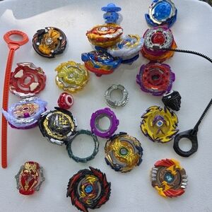 Bayblade Lot Colorful Spinning Top And More Toy Collection